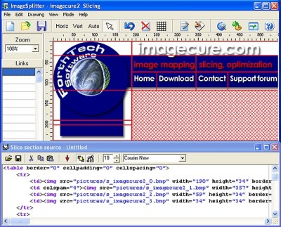 HTML Image Splitter 2.42 screenshot
