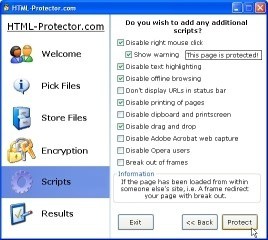 HTML-Protector 1.0 screenshot