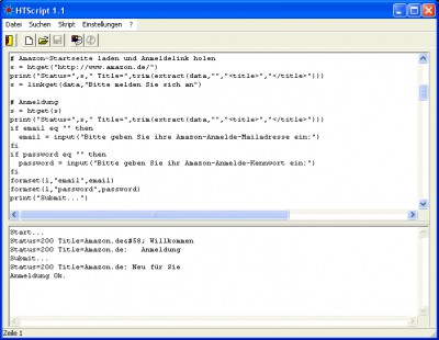 HTScript 1.6.09 screenshot