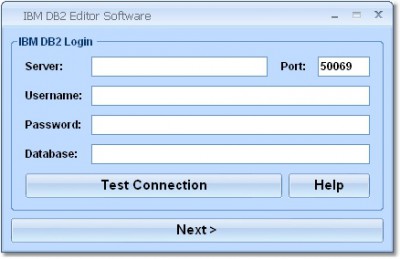 IBM DB2 Editor Software 7.0 screenshot