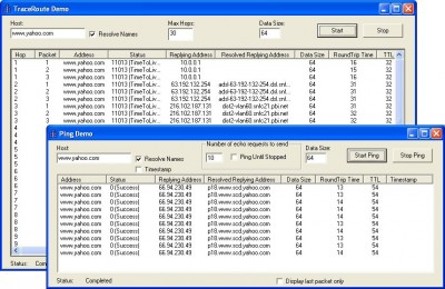 ICMP ActiveX Control 5.0.0.1 screenshot