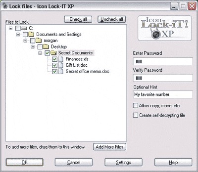 Icon Lock-iT XP 3.3 screenshot