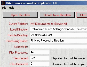 IDAutomation File Replicator 3.1 screenshot