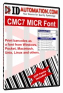 IDAutomation MICR CMC-7 Fonts 6.9 screenshot