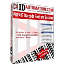 IDAutomation PDF417 Font and Encoder 7.3 screenshot