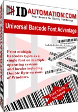 IDAutomation Universal Barcode Font 5.1 screenshot