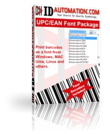 IDAutomation UPC EAN Barcode Fonts 11.2 screenshot