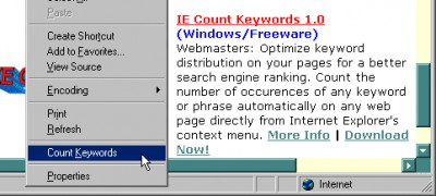IE Count Keywords 1.0 screenshot