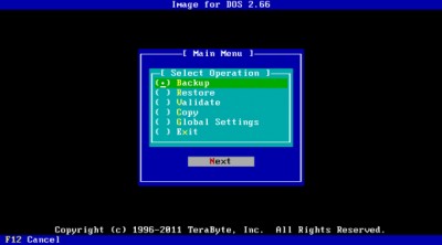 Image for DOS using CUI 2.99-00 screenshot