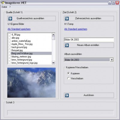 ImageMover.NET 1.0 screenshot
