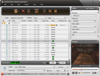 ImTOO DVD to iPod Suite 6.0.14.110 screenshot