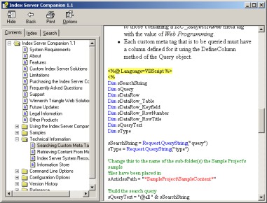 Indexing Service Companion 3.0 screenshot