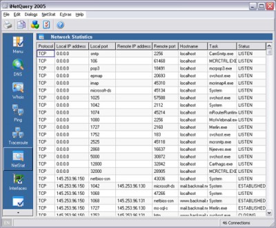 iNetQuery 2005 screenshot