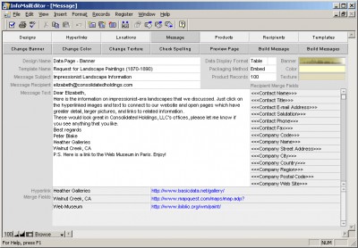 InfoMail Editor 2.0.0.6 screenshot