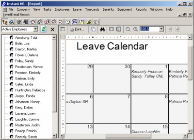 Instant Leave and Attendance Software 3.0 screenshot