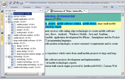Intellexer Summarizer Pro 5.0 screenshot