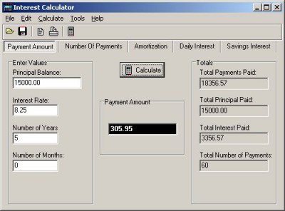 Interest Calculator 5.1 screenshot