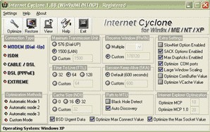 Internet Cyclone 2.28 screenshot
