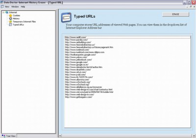 Internet Explorer History Eraser 3.0.1.5 screenshot