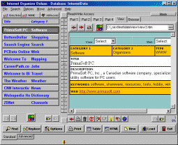 Internet Organizer Deluxe 4.12 screenshot