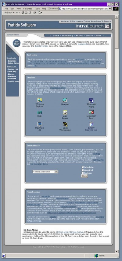 IntraLaunch 6.0 screenshot