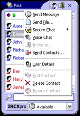 IRCXpro Messenger 1.2 screenshot