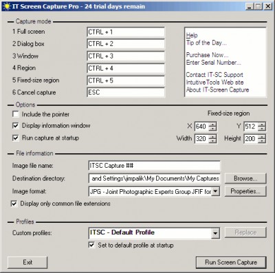 IT Screen Capture Pro 3.0 screenshot