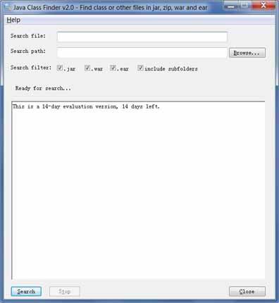 Java Class Finder 2.0 screenshot