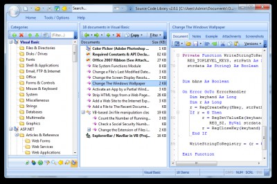 Java Code Library 2.1.0.212 screenshot