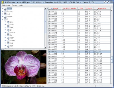 JExifViewer 1.2 screenshot