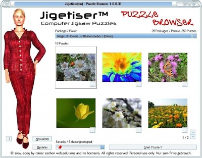 Jigetiser(tm) - Flowers 3 Package 1.0.0.31 screenshot