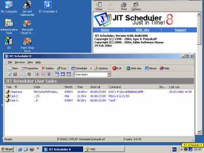JIT Scheduler 9.00 screenshot