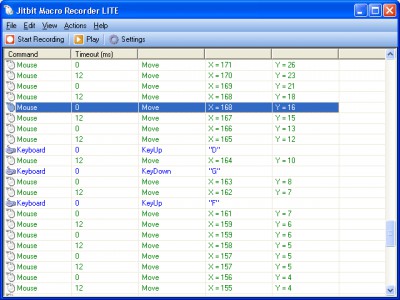 Jitbit Macro Recorder Lite 4.62 screenshot