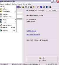 JLSoft Adressverwaltung 3.3 screenshot