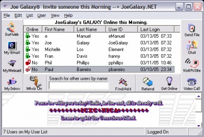 Joe Galaxy.NET 2005v9 screenshot