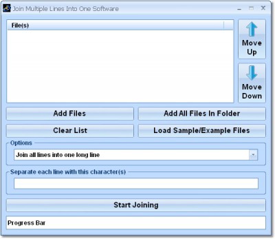 Join Multiple Lines Into One Software 7.0 screenshot