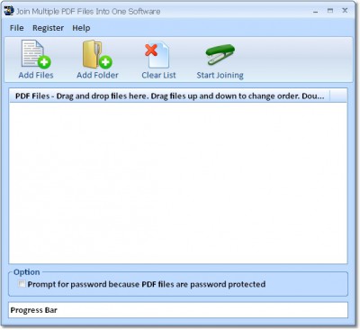 Join Multiple PDF Files Into One Software 7.0 screenshot