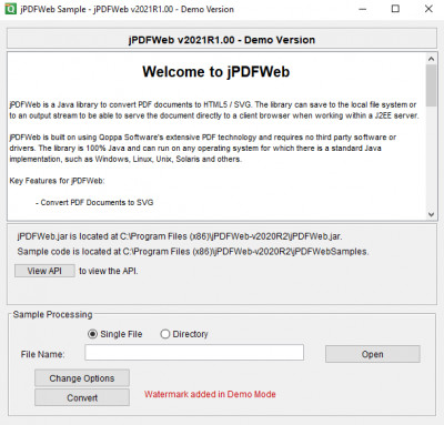 jPDFWeb 2021R1 screenshot