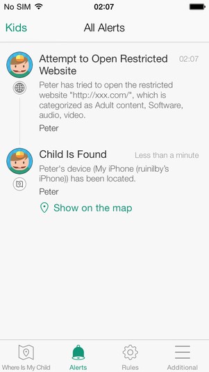 Kaspersky Safe Kids 1.0.1.Beta screenshot