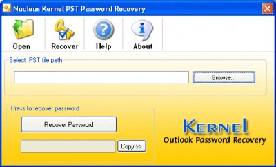 Kernel Outlook Password Recovery Software 4.02 screenshot