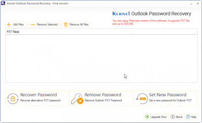 Kernel Outlook Password Recovery Software 17.0 screenshot