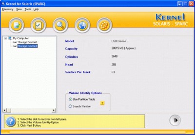Kernel Recovery for Solaris Sparc 4.01 screenshot