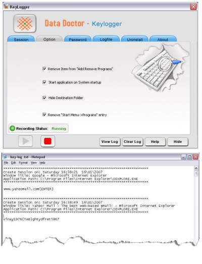 Keyboard Activities Recording Software 3.0.1.5 screenshot