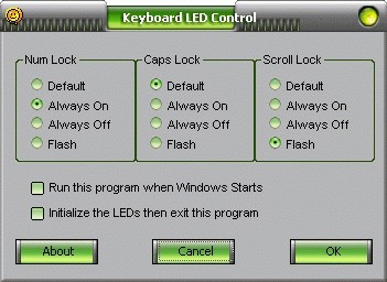 Keyboard LED Control 1.09 screenshot