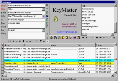KeyMaster 1.05 screenshot