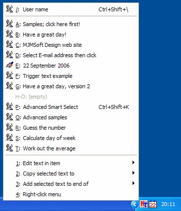 KeyText 3.20 screenshot