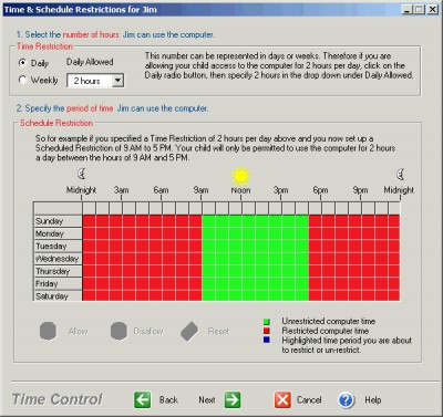 KidsWatch Time Control 2.1 screenshot