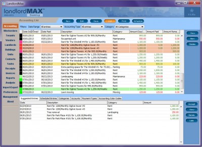 LandlordMax Property Management Software 6.05f screenshot