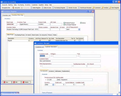 Lastes Accounting Software 1.5 screenshot