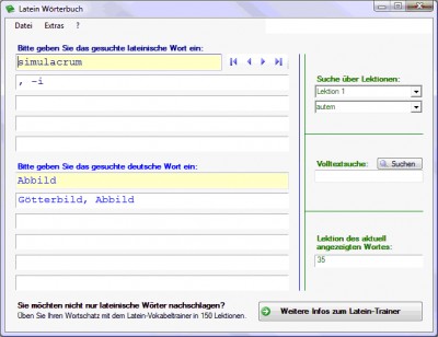 Latein-Wörterbuch 3.1.1 screenshot